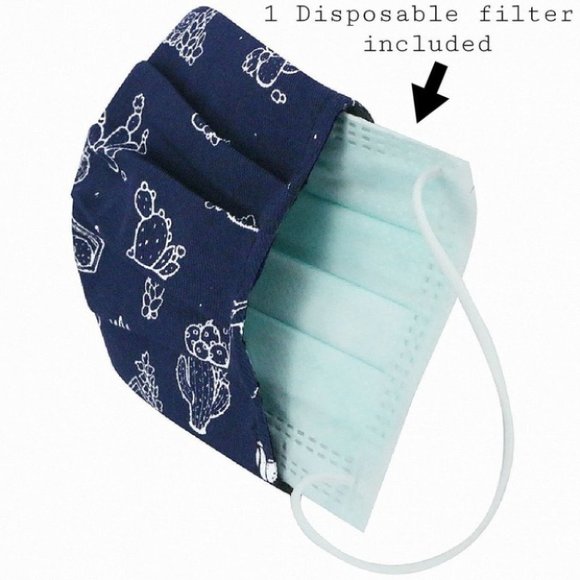 Strawberry Face Mask W/ Disposable Filter Pocket - Picture 2 of 13